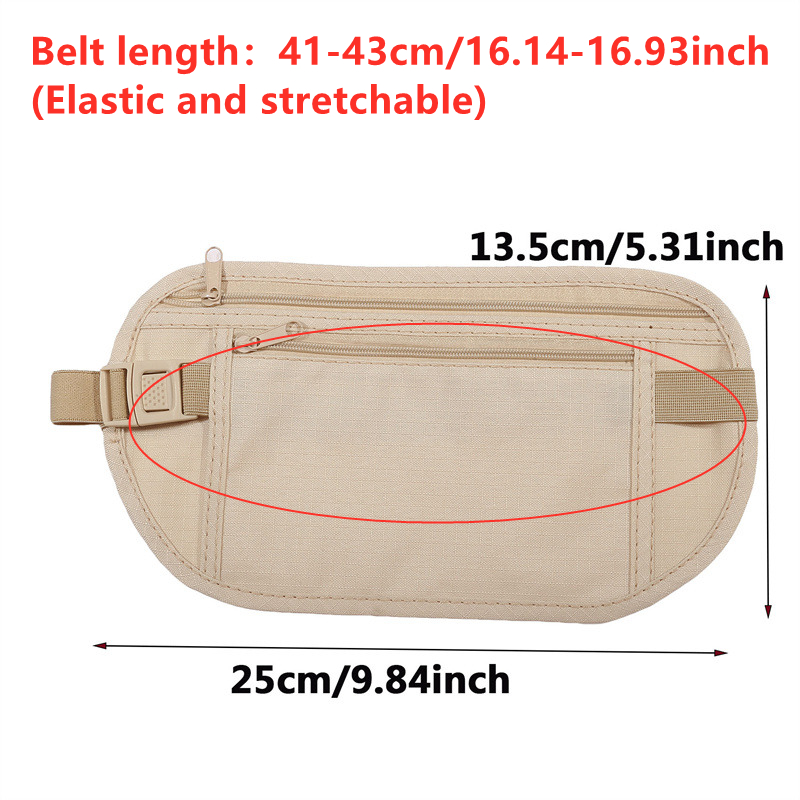 Anti-theft Hidden Waist Bag Sp - Running Gear Belt recension och pris