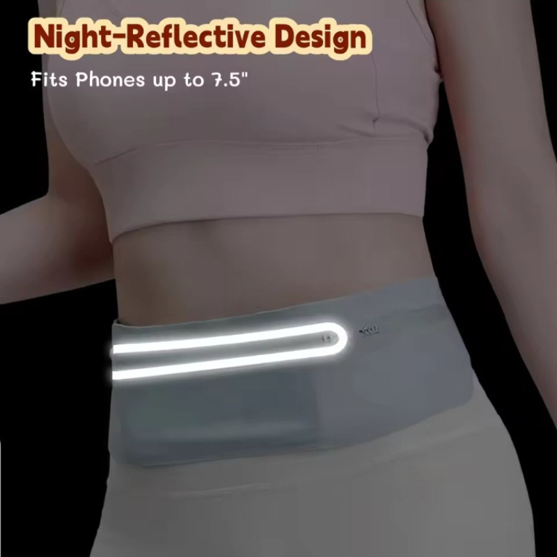 3 Pockets Reflective Running B - Running Gear Belt recension och pris
