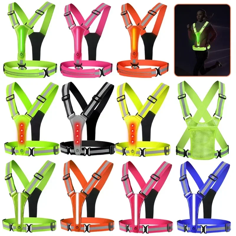 LED Reflective Vest Running Ge - Running Gear Night recension och pris