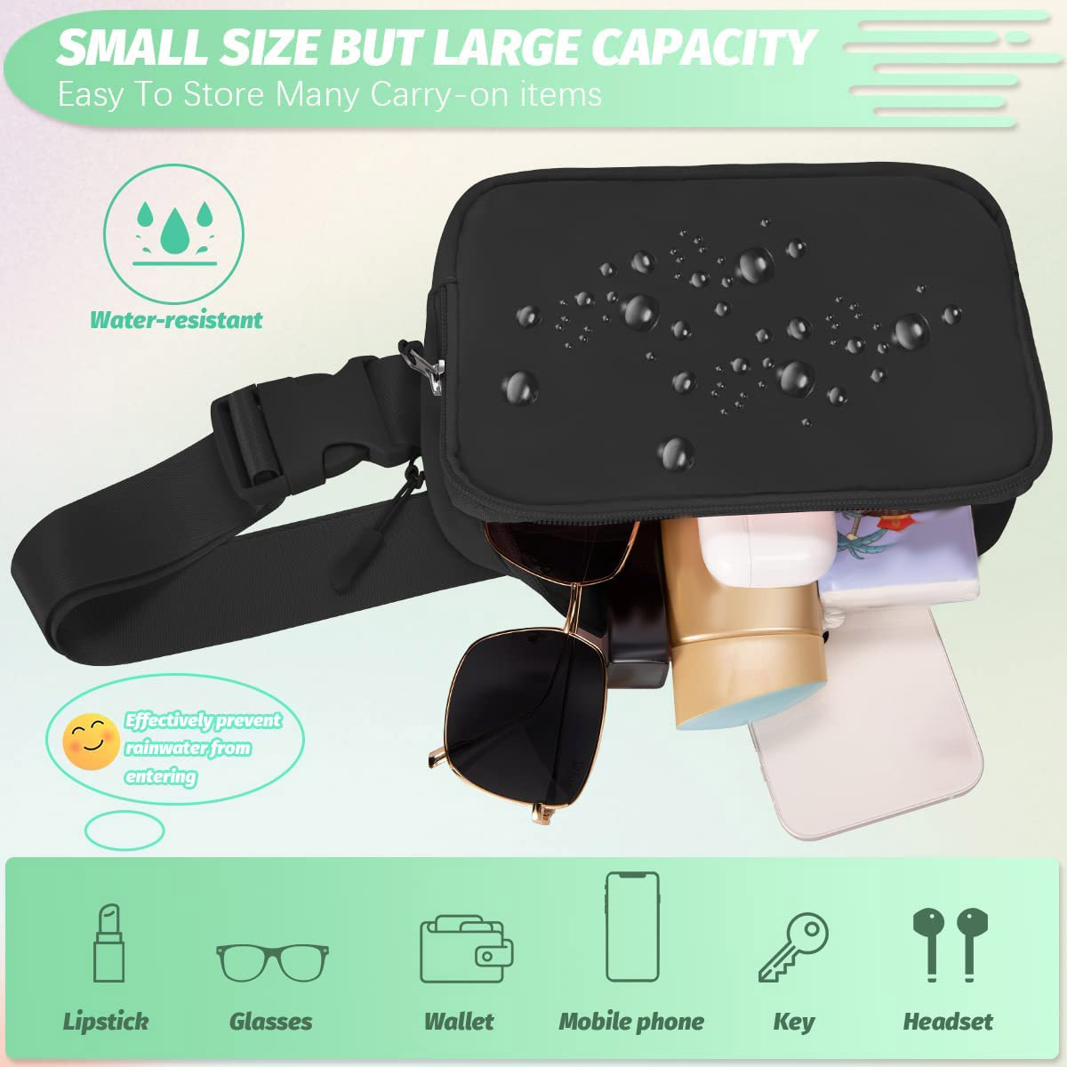 Waist Bag For Women Men - Mini - Running Belt Waist recension och pris
