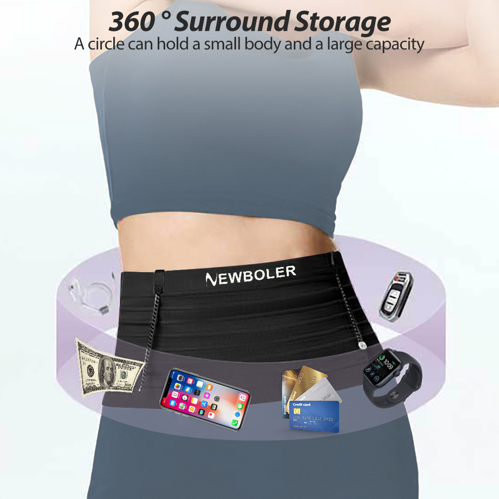 NEWBOLER Elastic Sports Waist  - Running Gear Belt recension och pris
