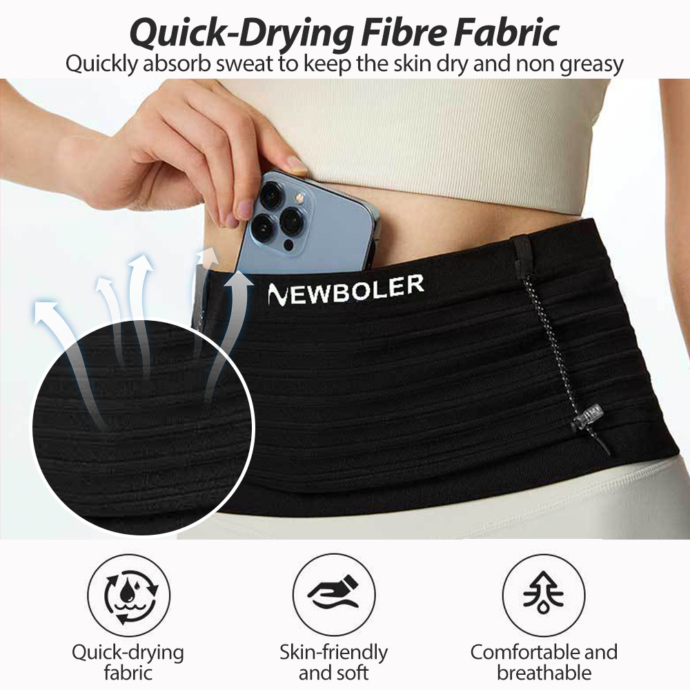 NEWBOLER Elastic Sports Waist  - Running Gear Belt recension och pris