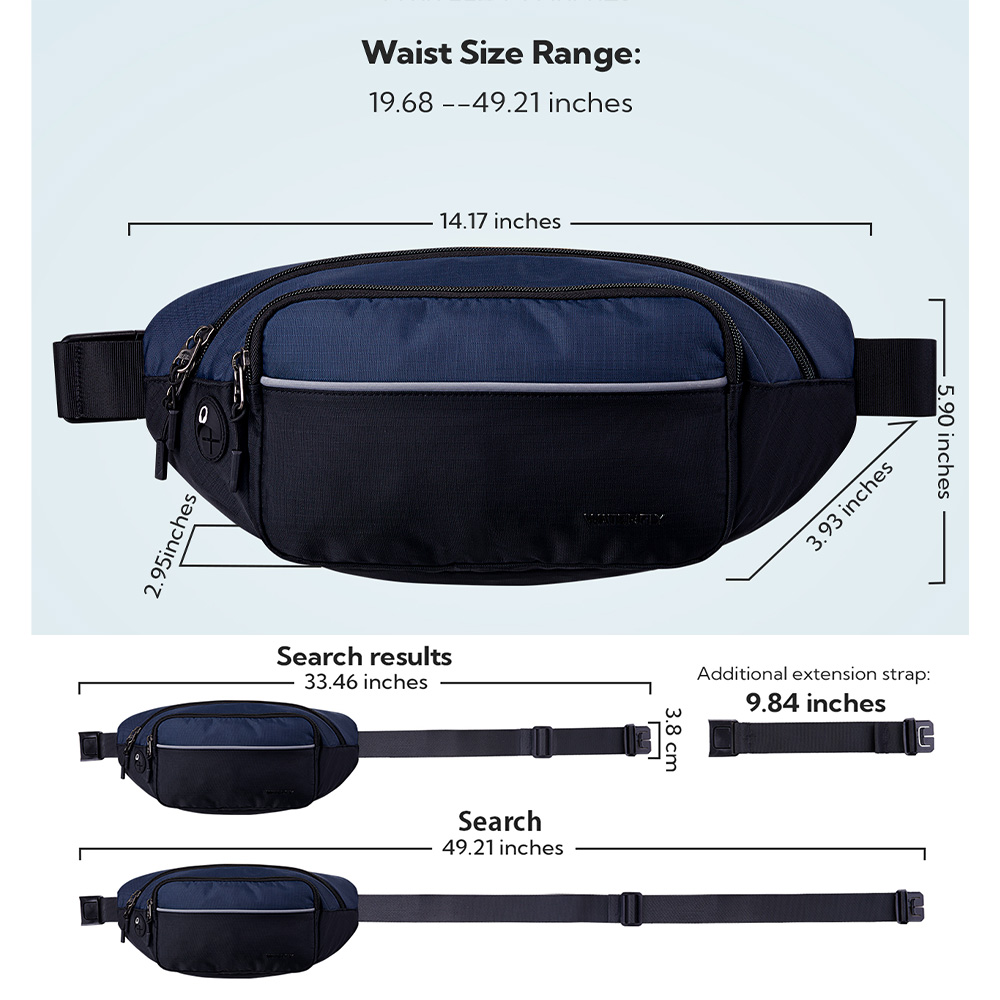 WATERFLY Fanny Pack Waist Bag  - Running Belt Waist recension och pris