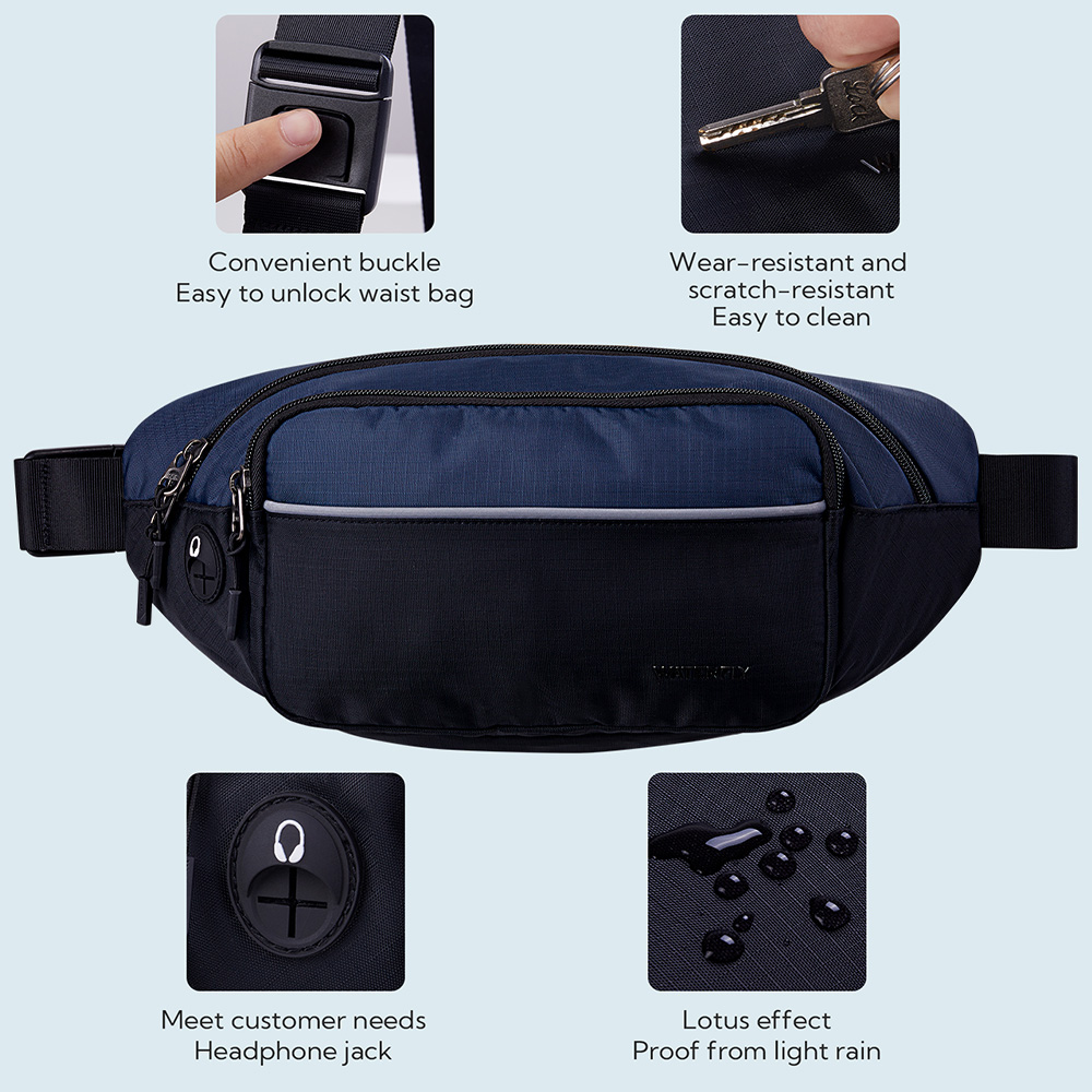 WATERFLY Fanny Pack Waist Bag  - Running Belt Waist recension och pris