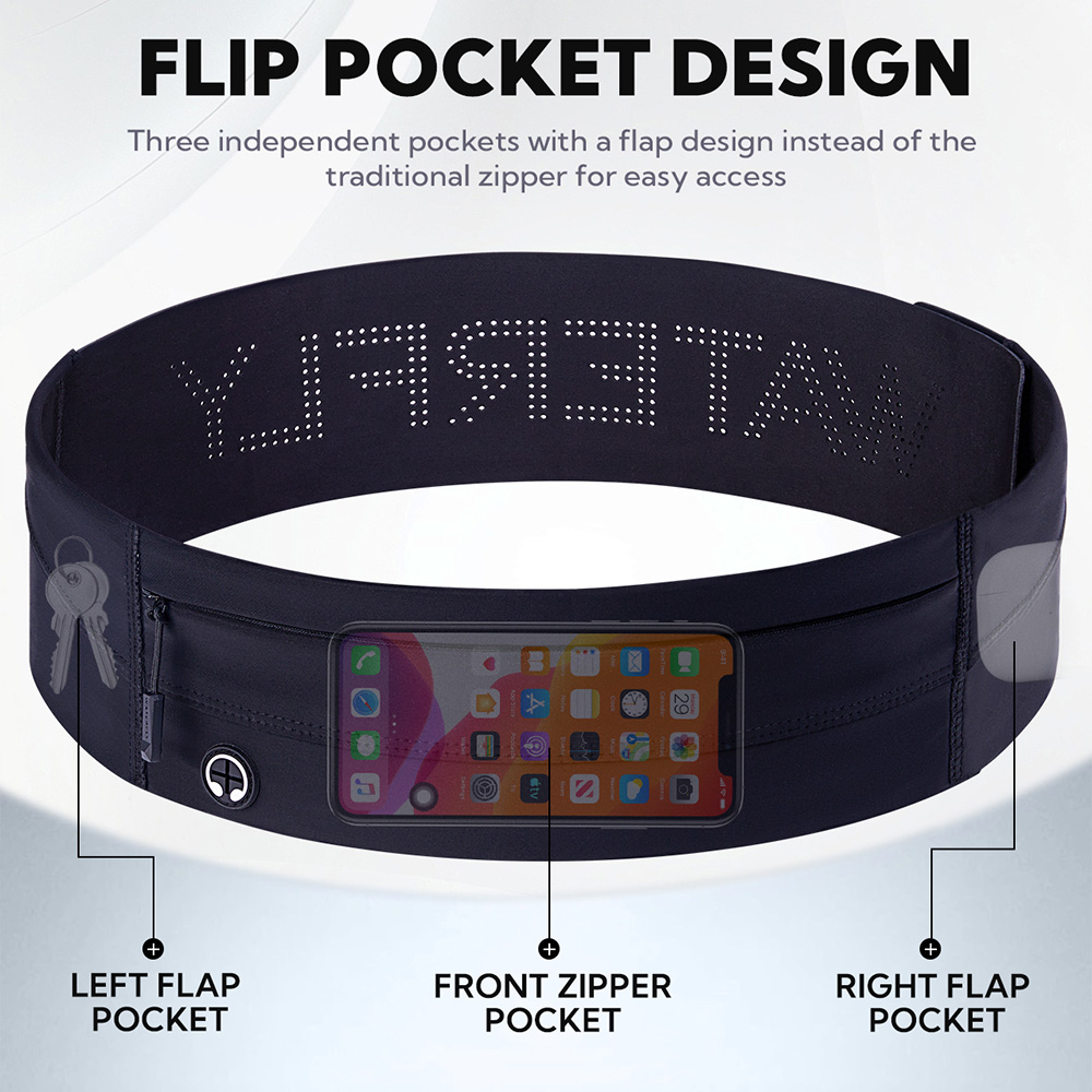 WATERFLY Running Belt Fanny Pa - Running Belt Waist recension och pris