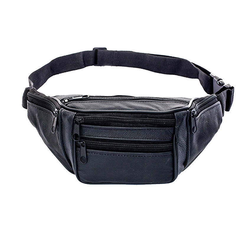 Leather Men Waist Chest Bag Th - Running Belt Waist recension och pris